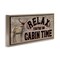 Stupell Industries Cabin Time Phrase with Deer Framed Floater Canvas Wall Art